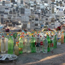 Water for Difunta Correa - she died here due to thirst
